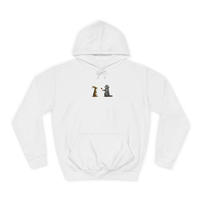 Cute Pet Silhouette Pullover Minimal Hoodie