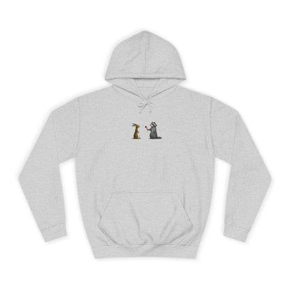 Cute Pet Silhouette Pullover Minimal Hoodie