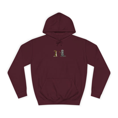 Cute Pet Silhouette Pullover Minimal Hoodie