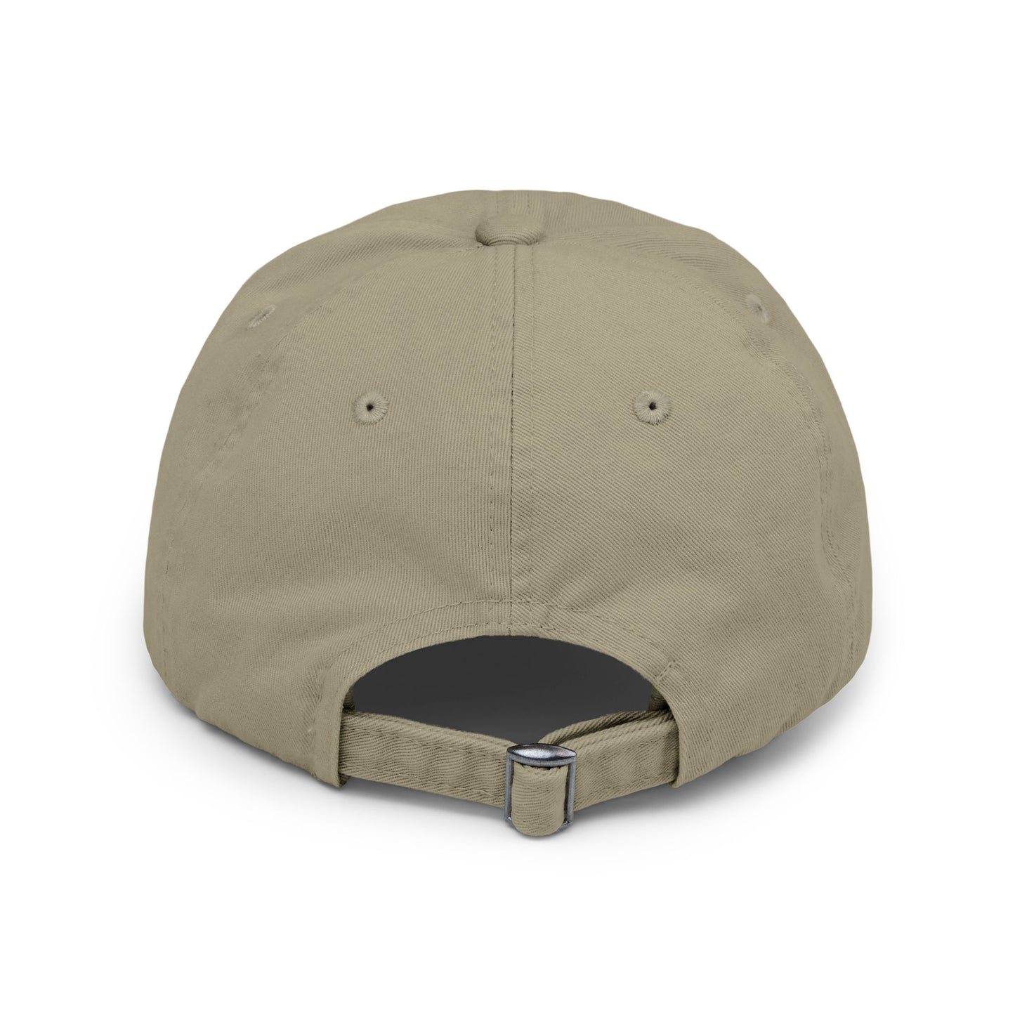 Distressed Black Cap with Sleepy Sheep Embroidery