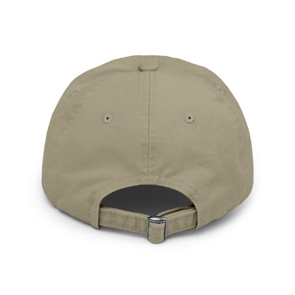 Distressed Black Cap with Sleepy Sheep Embroidery