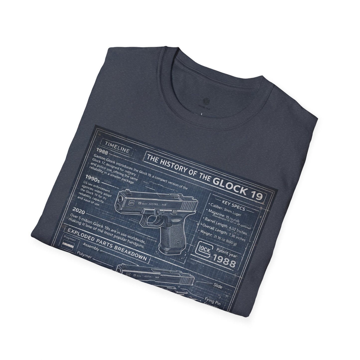 Glock 19 Blueprint T-Shirt
