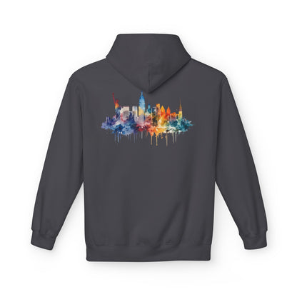 New York Skyline Watercolor Hoodie