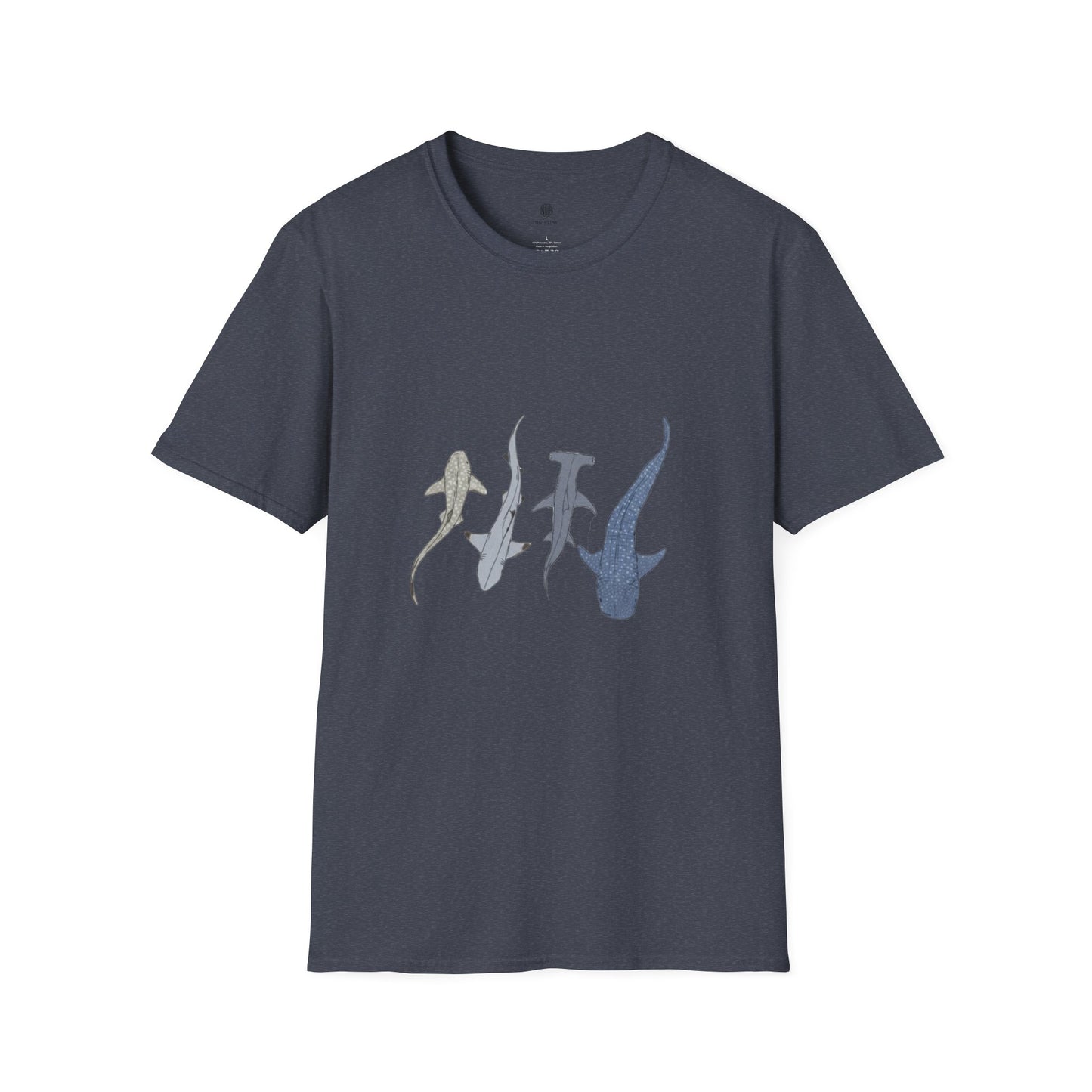Shark Silhouette Tee - Coastal Ocean Wildlife Graphic T-Shirt