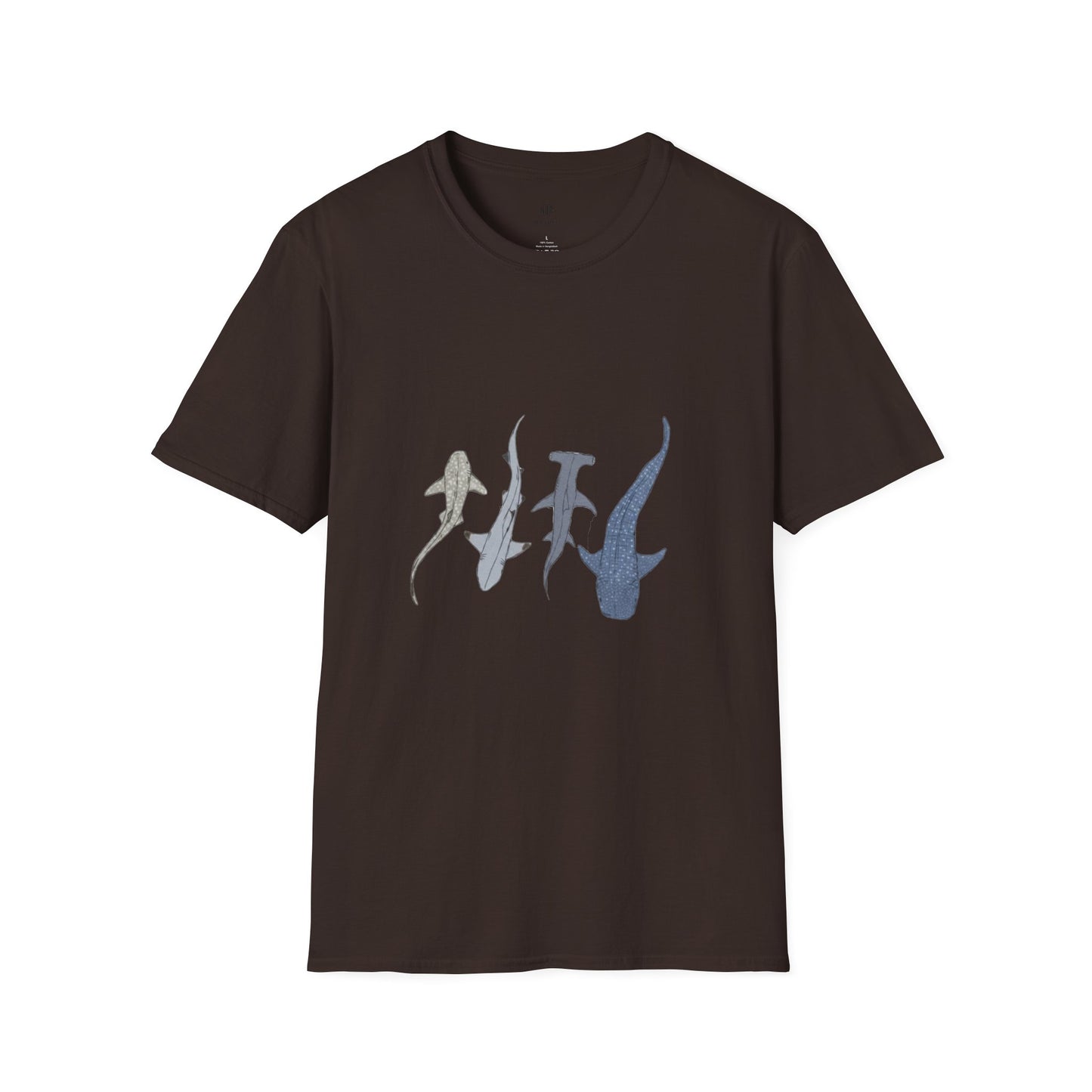 Shark Silhouette Tee - Coastal Ocean Wildlife Graphic T-Shirt