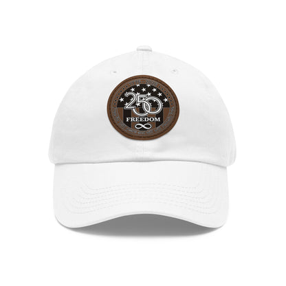 Freedom 250 Leather Patch Dad Hat