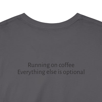 "Running on Coffee" Minimalist T-Shirt