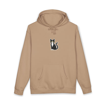 Minimal Cat Graphic Hoodie