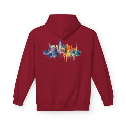 New York Skyline Watercolor Hoodie