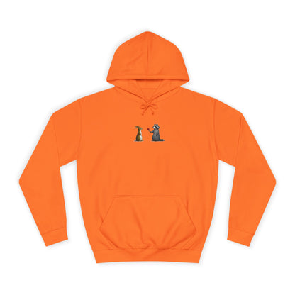 Cute Pet Silhouette Pullover Minimal Hoodie