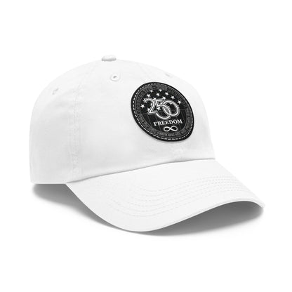 Freedom 250 Leather Patch Dad Hat