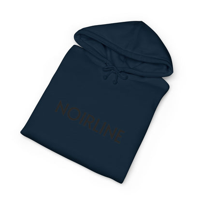 Noirline Hoodie — White Graphic Hoodie with 'NOIRLINE' Front Text
