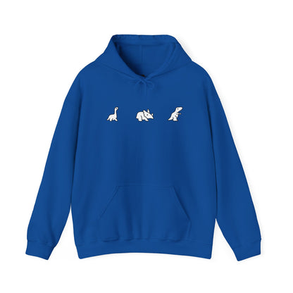 Minimal Dinosaur Trio Hoodie