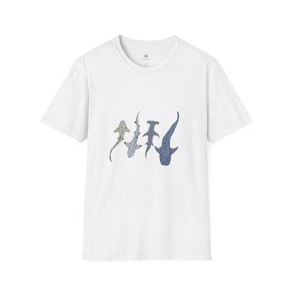 Shark Silhouette Tee - Coastal Ocean Wildlife Graphic T-Shirt