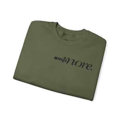 Minimal "Give More."  Crewneck Sweatshirt