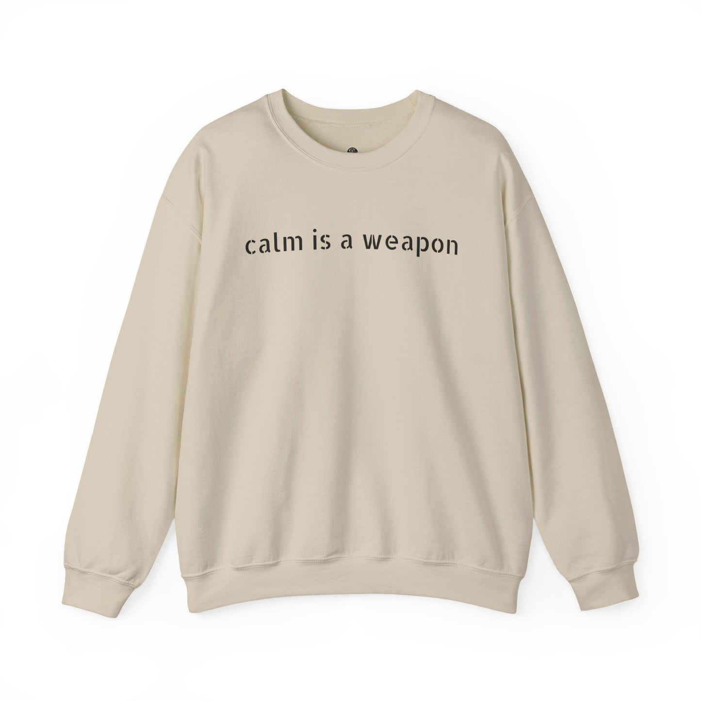 Calm Is a Weapon Sweatshirt — Starry Night Rose Graphic Crewneck