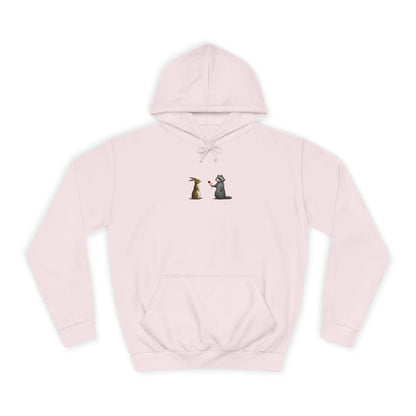 Cute Pet Silhouette Pullover Minimal Hoodie