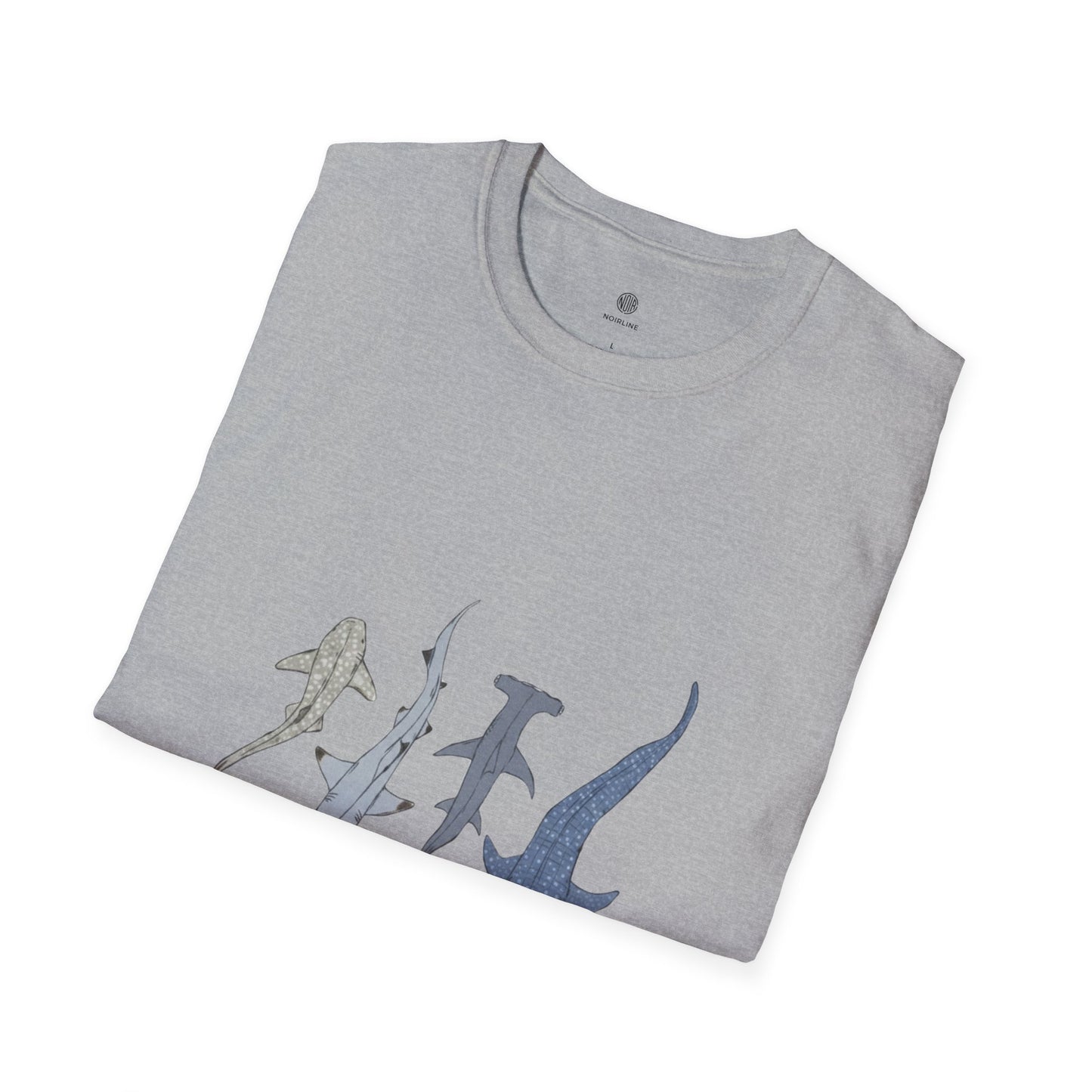 Shark Silhouette Tee - Coastal Ocean Wildlife Graphic T-Shirt