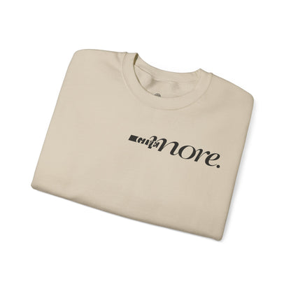 Minimal "Give More."  Crewneck Sweatshirt