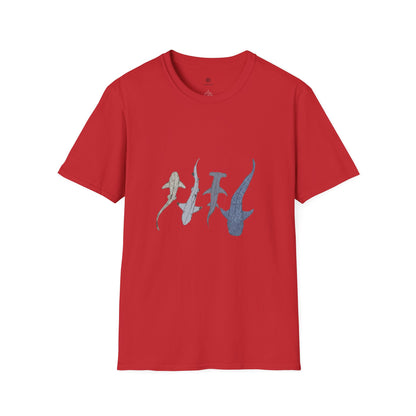 Shark Silhouette Tee - Coastal Ocean Wildlife Graphic T-Shirt