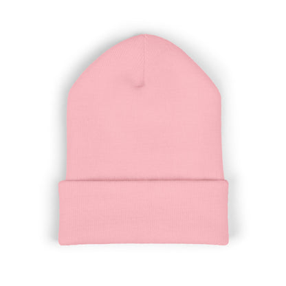 Daisy Embroidered Cuffed Beanie