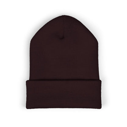 Daisy Embroidered Cuffed Beanie