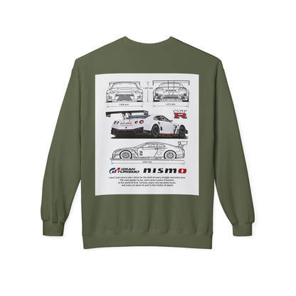 NISMO GT-R Illustration Crewneck Sweatshirt — "I don't chase trophies, I chase the feeling"