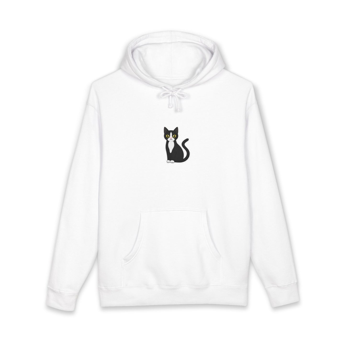 Minimal Cat Graphic Hoodie
