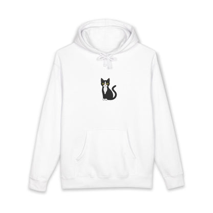 Minimal Cat Graphic Hoodie