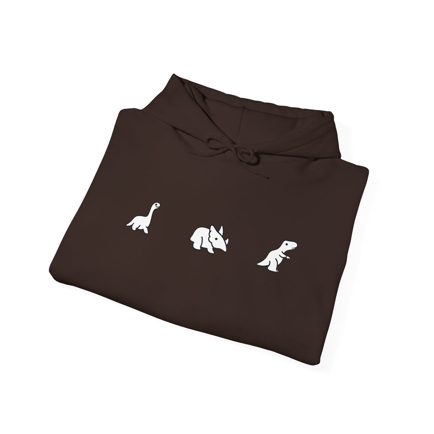 Minimal Dinosaur Trio Hoodie