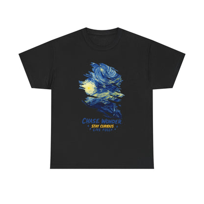 Chase Wonder 'Live Fully' Starry Night Graphic Tee
