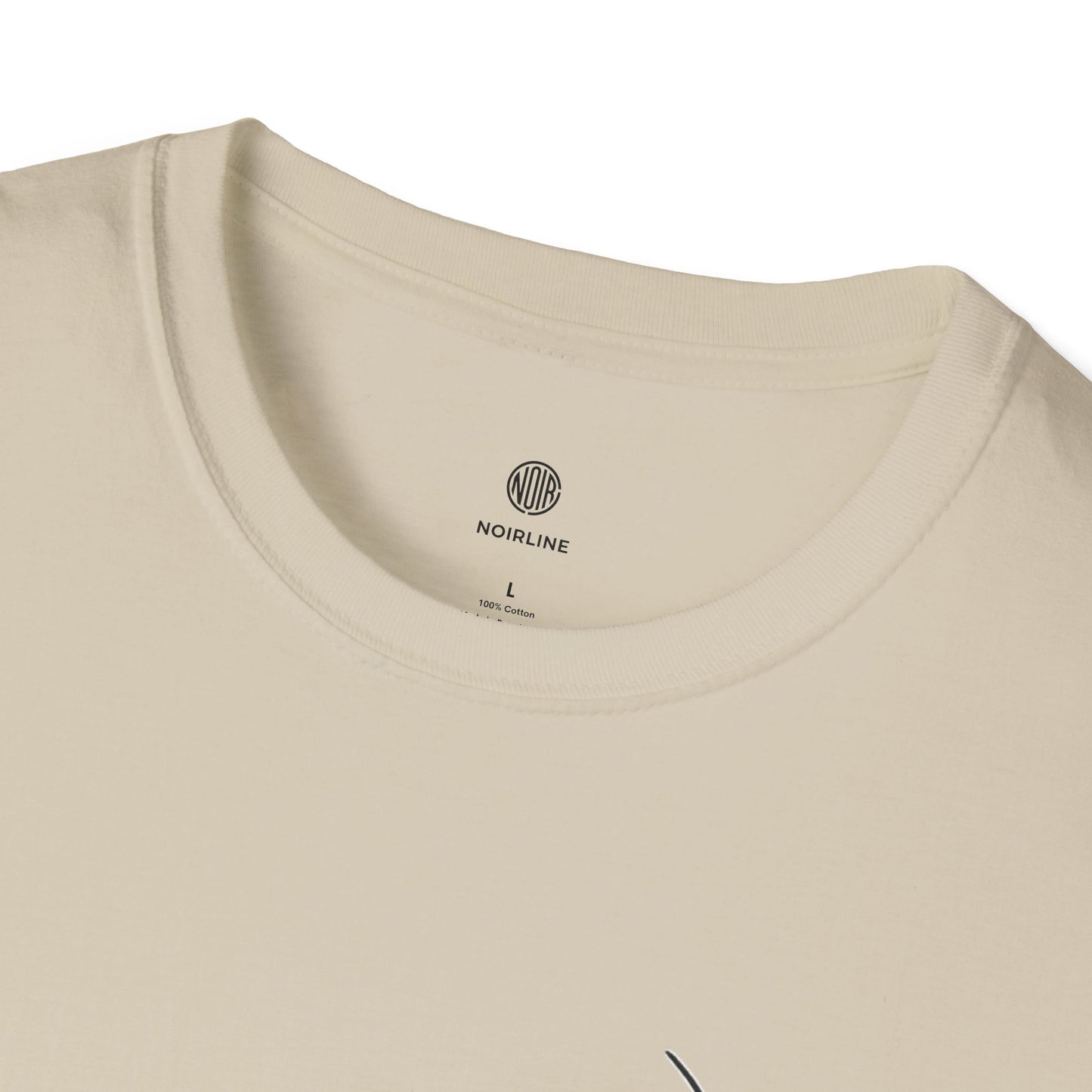 Abstract Line Art Vase T-Shirt — Minimalist Floral Face Graphic
