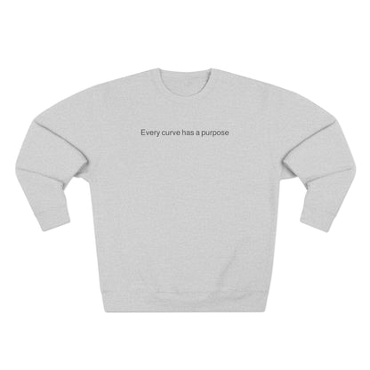 Porsche Pink Poster Crewneck Sweatshirt — "Every curve has a purpose"