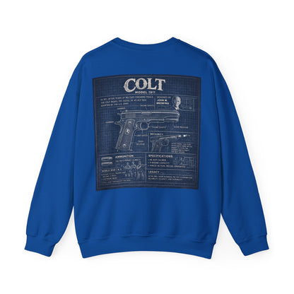Colt 1911 Blueprint Crewneck Sweatshirt