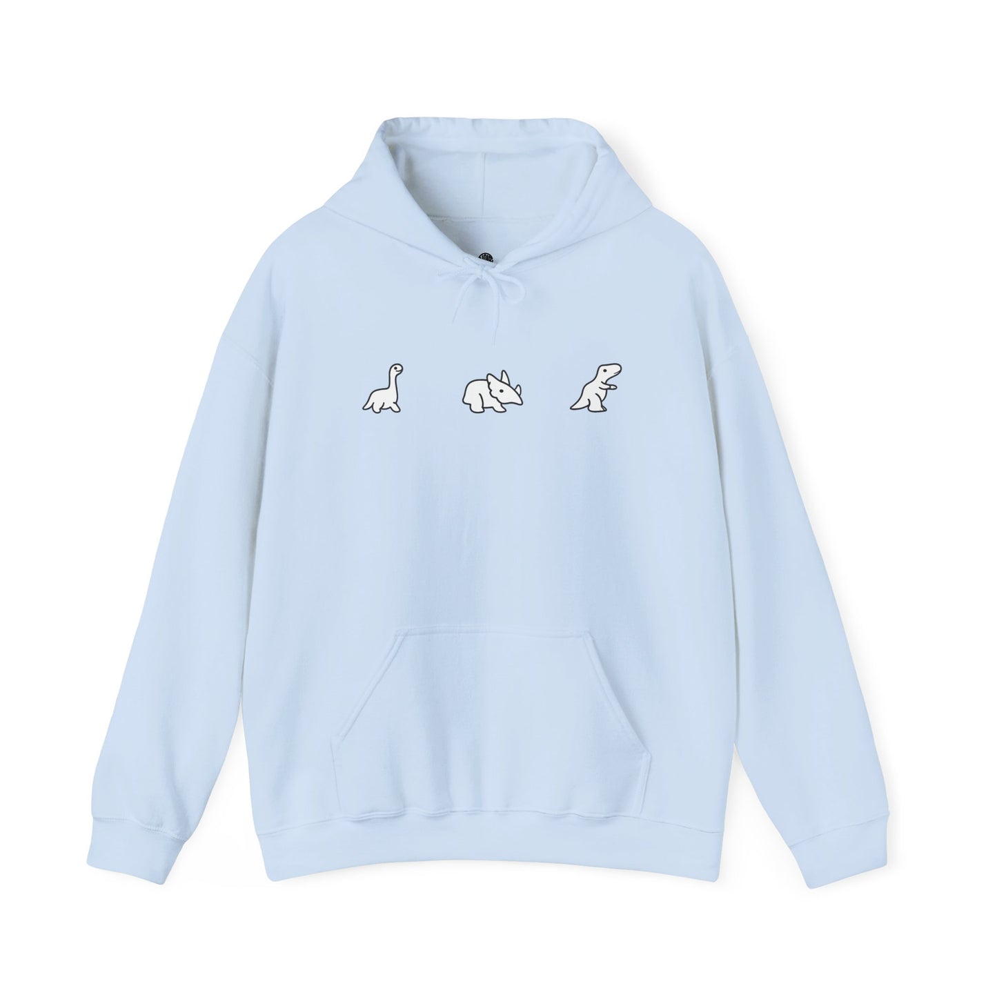 Minimal Dinosaur Trio Hoodie