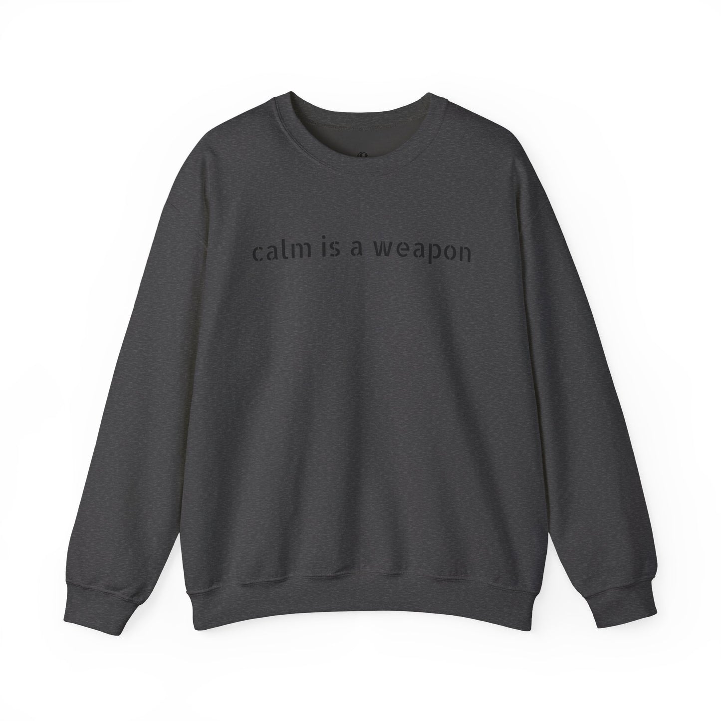 Calm Is a Weapon Sweatshirt — Starry Night Rose Graphic Crewneck