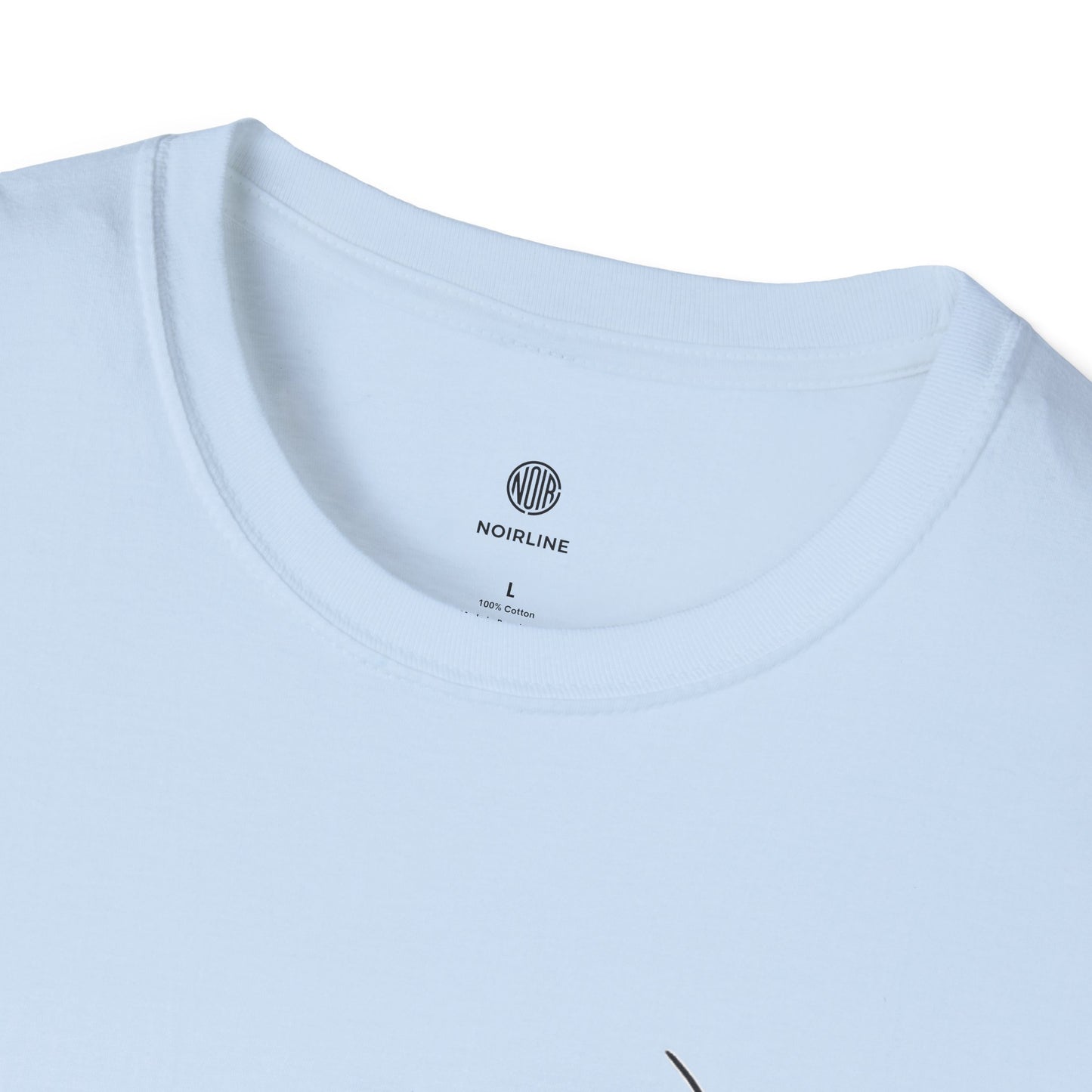 Abstract Line Art Vase T-Shirt — Minimalist Floral Face Graphic