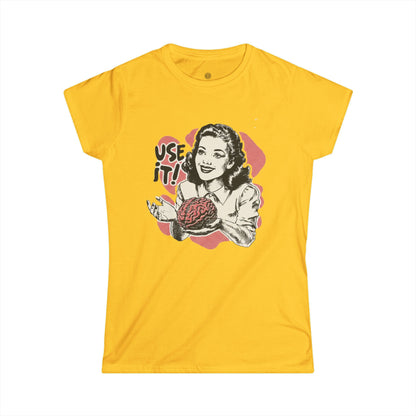 Women's Tee — Retro 'Use It!' Knitting Graphic T-Shirt