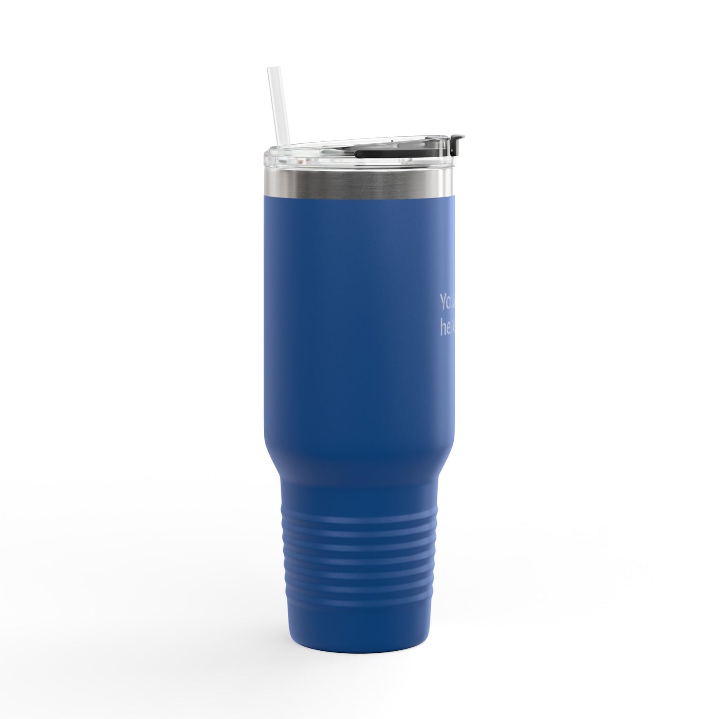 40oz Insulated Travel Mug – Double-Wall Stainless Tumbler with Straw & Handle