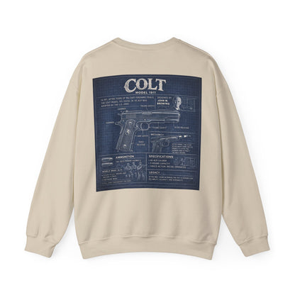 Colt 1911 Blueprint Crewneck Sweatshirt