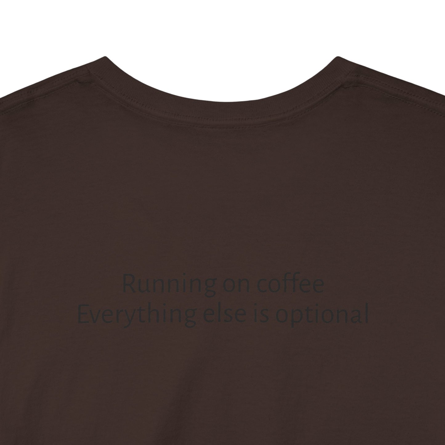 "Running on Coffee" Minimalist T-Shirt