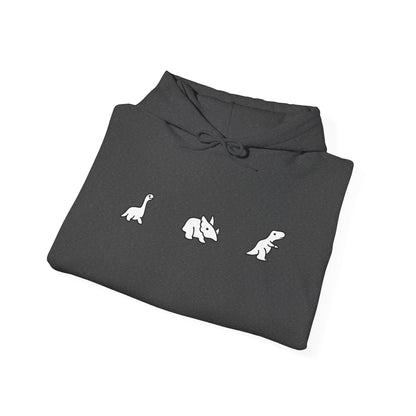 Minimal Dinosaur Trio Hoodie