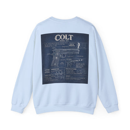 Colt 1911 Blueprint Crewneck Sweatshirt