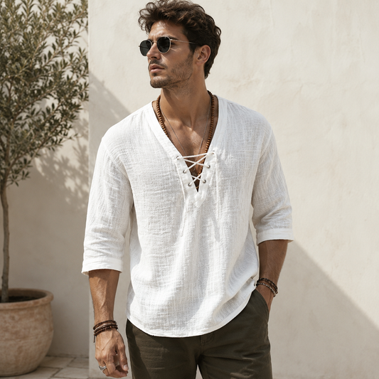 Linen Up Corn Mid Sleeved T-shirt