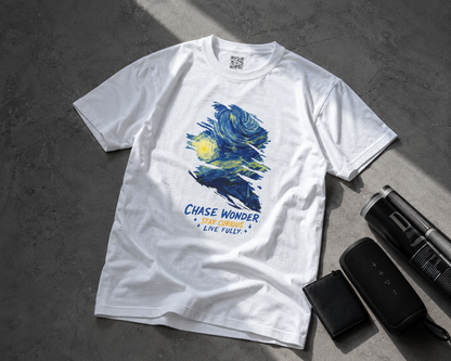 Chase Wonder 'Live Fully' Starry Night Graphic Tee