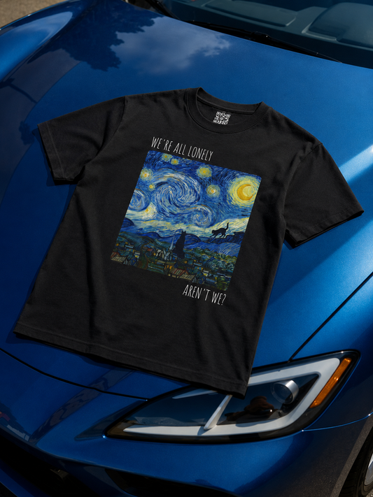 'We Are All Lonely' Vintage Van Gogh Style T-Shirt