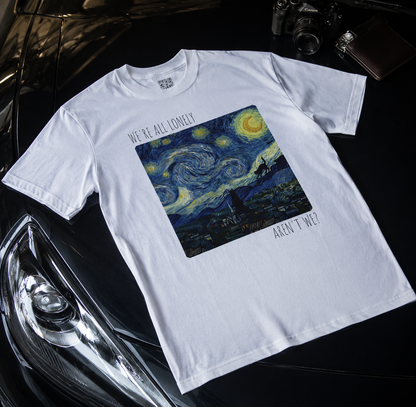 'We Are All Lonely' Vintage Van Gogh Style T-Shirt