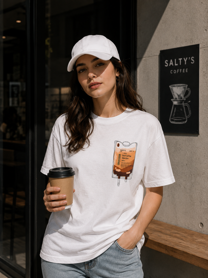 "Running on Coffee" Minimalist T-Shirt