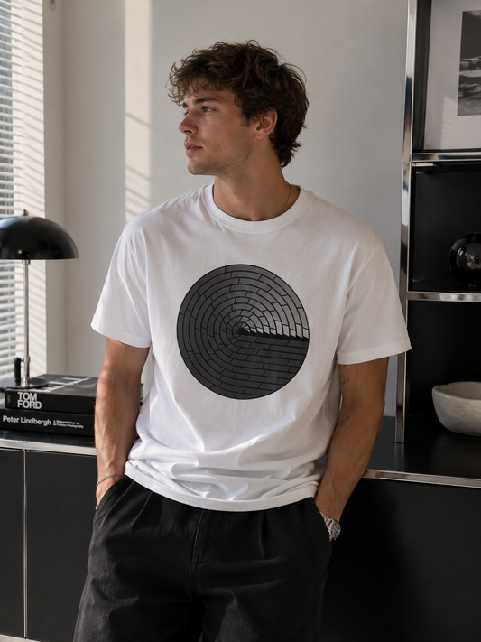 Minimal Circular Brick T-Shirt